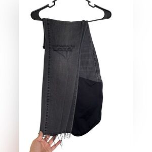 Madewell Over Belly Maternity Jeans Distressed Skinny